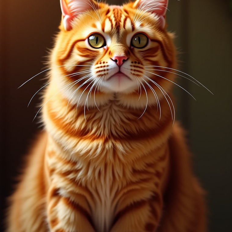 Mochi, un chat tigré au regard souverain — exemple de portrait cosmique